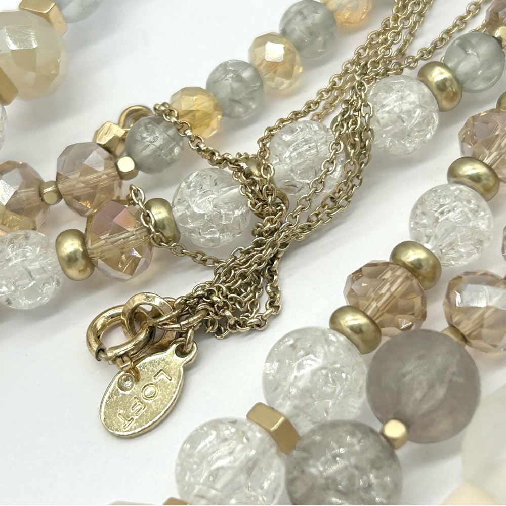 LOFT 3-Strand Beaded Necklace - Picture 3 of 3